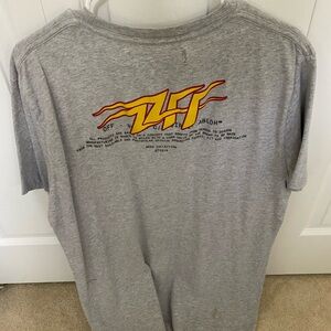 Off-White Gray and Yellow Short Sleeve Tee